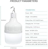LETOUR 5000LM Camping Lantern 60W Rechargeable Tent Light 8800mAh Dimmable 5 view 6