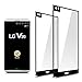 [2-Pack]Full Coverage Tempered Glass Screen Protector For LG V20 with Lifetime Replacement Warranty[Black]