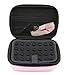 CASEMATIX Camera Travel Case Compatible with PROGRACE, Ourlife, Dragon Touch and More Waterproof Toy Camera Video Recorders - Pink Case for Toy Action Camera and Accessories