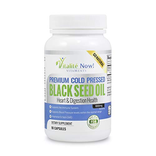 Pure Black Seed Oil - Immunity - Anti-Inflammatory - Antioxidant - Heart & Digestion Health - Cold Pressed Nigella Sativa Black Cumin Seed - 500mg (1,000mg p/s) - Non-GMO & Veg Pure Black Seed Oil - Immunity - Anti-Inflammatory - Antioxidant - Heart & Digestion Health - Cold Pressed Nigella Sativa Black Cumin Seed - 500mg (1,000mg p/s) - Non-GMO & Veg