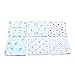 Styleyoung Baby 24pcs Baby Cotton Handkerchief, Washcloths Bibs Wipes Nursing Towels, 100% Cotton