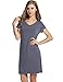 Avidlove Womens Short-Sleeve V-Neck Nightie Sleep Shirt Viscose Sleepwear Nightshirt