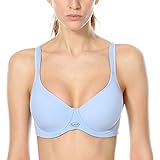 SYROKAN Women's Med Impact Racerback Contour Padded Foam Underwire Sports Bra