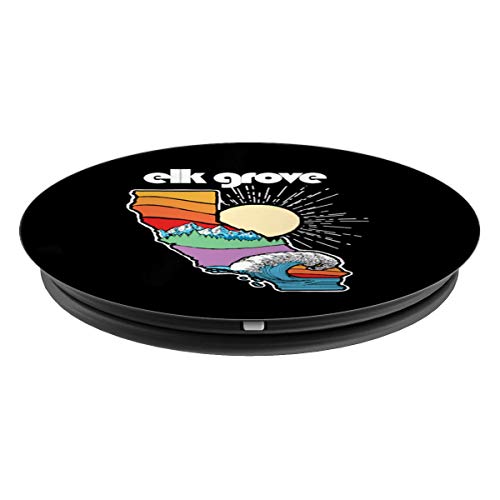 El Cajon California Outdoors Retro Nature Graphic PopSockets Grip and Stand for Phones and Tablets