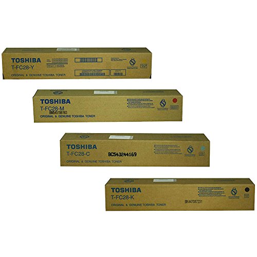 TOSHIBA TFC28K, TFC28C, TFC28M, TFC28Y Standard Yield Toner Cartridge Set