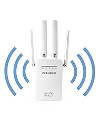 Asonway   Extensor de alcance WiFi Internet con 4 antenas externas repetidor inalámbrico 2,4 GHz de alta velocidad de hasta 300 Mbs amplio, amplificador de señal WiFi