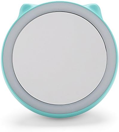 Tiikii Portable Led Makeup Mirror Lights & Travel Lamp Power Bank 5200mAh Pocket Quick USB Charger (Blue)