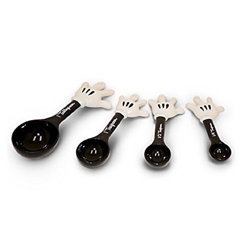 Disney Mickey Mouse Plastic Black Measuring Spoons by Disney
