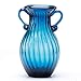 Sunkey Glass Vase Elegant Flower Vase for Centerpiece Home Decor Navy Blue