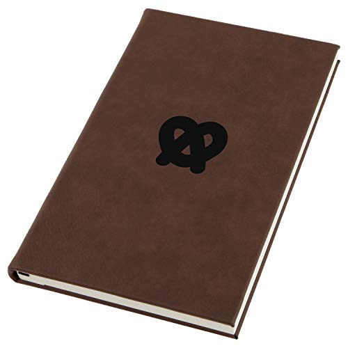 Pretzel Engraved A5 Leather Journal, Notebook, Personal Diary - Thumbnail 2