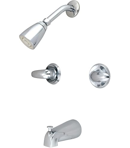 Kingston Brass Magellan Chrome Two Handle Tub & Shower Combination...