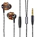 XLon Earbuds, in-Ear Earphones, Dual Dynamic Drivers, Noise Cancelling High Fidelity Stereo Bass Headphones with Mic and Remote for iPhone, iPod, iPad, Samsung and Other Android Phones etc