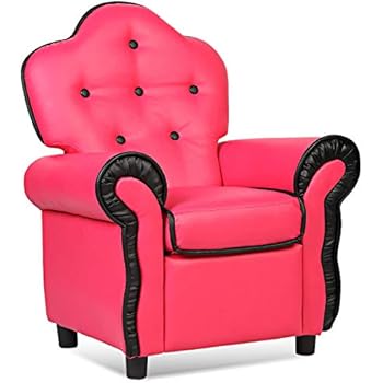 Amazon.com: Costzon Kid Sofa Recliner, Children PU Leather ...