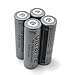 4 Pieces 18650 4200 mAh 4.2v Li-ion Lithium Ion Rechargeable Battery Household Batteries , LED Flashlight, Gray Color