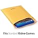 Fosmon #0 Extra Wide Kraft Bubble Mailer 6.5x10 6x10 (100 Pack), Padded Strong Adhesive Shipping Mailing Envelopes for Book, Game, Jewelry, Gift, Card