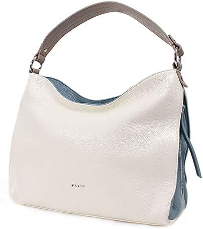 Amazon パリオ バッグ レディース トートバッグ ショルダーバッグ ワンショルダー 牛革 レザー B5 Bicolo ビコロ 935ーpaー172 アイボリー ブルー Palio トートバッグ