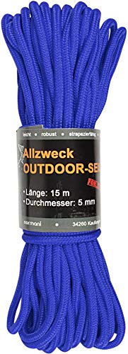 Stabiles Polypropylen-Seil, belastbar bis 250 kg universell einsetzbar Blau 9mm/60m