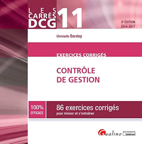 DCG11 Exercices de contrôle de gestion by (Paperback)