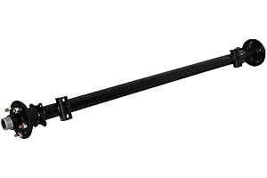 dreamdragon 3500 lbs Trailer Axle with 5-Lug 4.5'' Hubs - 85" Hubface 70" Spring Center