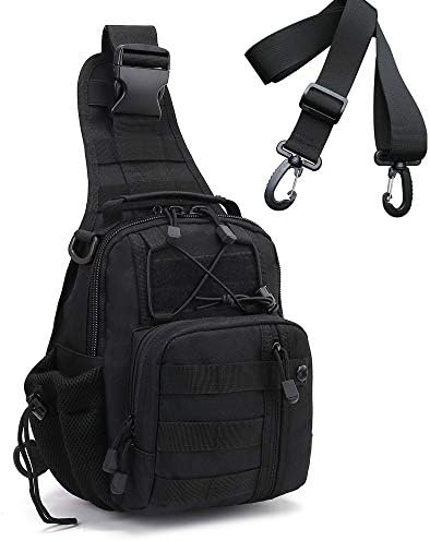 Tactical Outdoor Sling Bag Military MOLLE EDC Pack Rover Sling Chest Backpack Suitable for Carrying Ipad,Cell Phone Wallet or Other Daliy Necessities