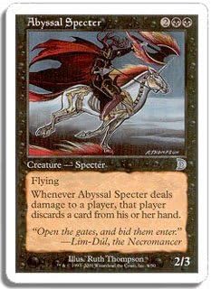 Amazon マジック ザ ギャザリング 英語 デッキマスターズ 深淵の死霊 Abyssal Specter トレカ 通販