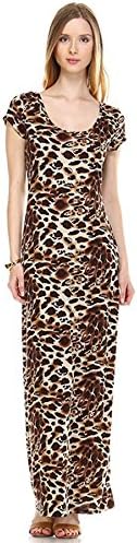 Melisse & Co. USA Formal Leopard Cheetah Animal Print Dresses Gown for Women