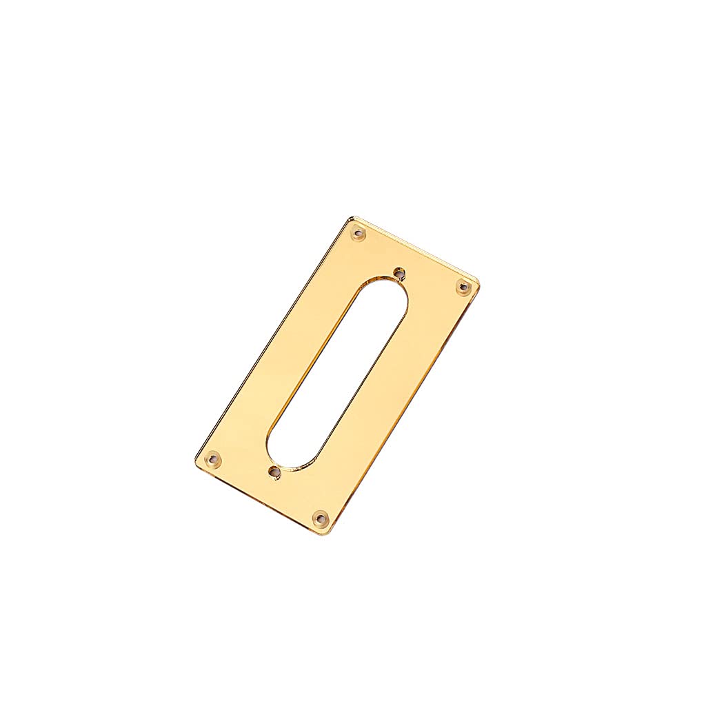 Alnicov Humbucker To Single Pickup Adapter Mounting Ring for Telecaster Guitar Bridge Pickup,Golden Arcylic Mirror