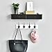 WELLAND Wall-Mounted Storage Shelf with 2 Drawers, Espresso
