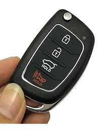 Llavero de repuesto Caes Fit Hyundai Sonata Santa Fe Flip Key Control remoto Key Fob Shell