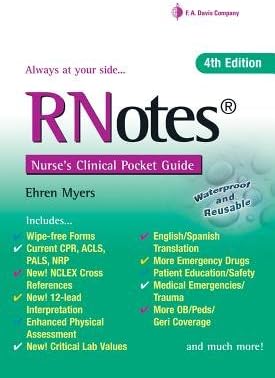 Rnotes?( Nurse's Clinical Pocket Guide)[RNOTES REV/E 4/E][Spiral]