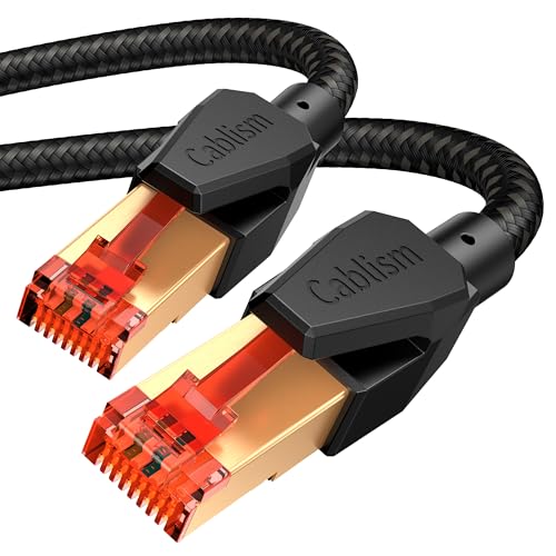 Cat 8 Ethernet-Kabel, 4,5 m, Netzwerk, Internet, 40 Gbit/s, 2000 MHz, OFC/TU1-S/FTP