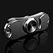 Fypo Fidget Hand Spinner, Stress Reducer Relief Toy High Speed Stainless Steel Ceramic Bearing Hybrid Time Killer For ADD ADHD Anxiety (Silver, Two Sides)