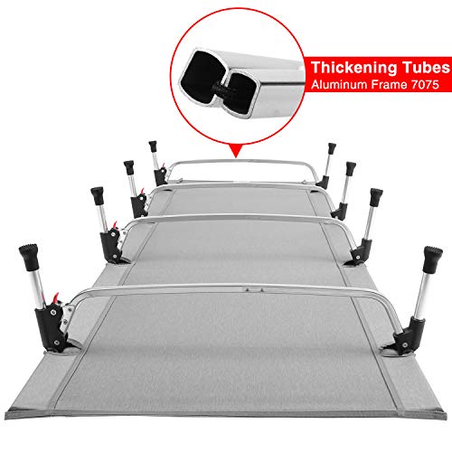 CAMPMOON Ultra Lightweight Backpacking Cot for Tent, Upgraded Sturdy