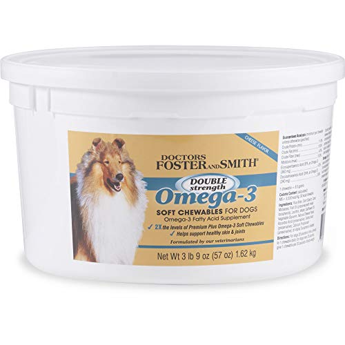 Petco Brand DRS. Foster and Smith Double Strength Omega3 Soft Chews for Dogs, 3.6 lbs. Dog