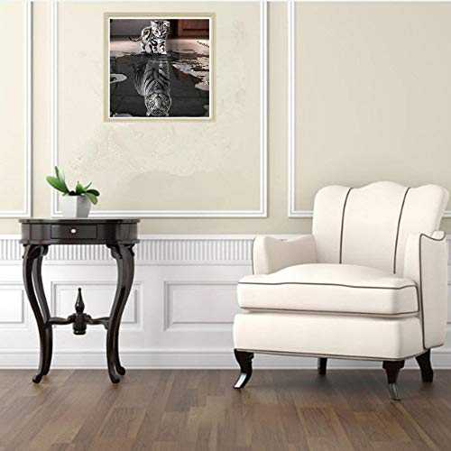 Lowprofile Cat and Tiger DIY 5D Diamond Embroidery Painting Cross Stitch Home Decor Craft
