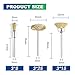 SHINA 45 PC Brass Wire Wheel Brushes for Accessories Rotary Tools Polish Clean