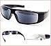 proSPORT Full Lens Reading Sunglasses Black +1.00 Not Bifocal Dark Tinted Wrap Black Sport Motorcycle Driving