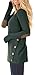 Spadehill Womens Casual Cotton Blouse Soild Color Round Neck Long Sleeve Tunic With Bottons Tops Forest Green M