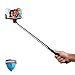 Selfie Stick, SplashETech Quick Snap Self-portrait Monopod/Stands/Selfie Sticks&Tripods Extendable with Built-in Wireless Bluetooth Remote Shutter with Adjustable Phone Holder for iPhone 6/6Plus/5/5s/5c/4/4s, Samsung Galaxy S5/S4/S3/Note4/3/2 Moto X, Droid 2, Google Nexus4/5, Android, Gift Idea [One Year Warranty] (Black)