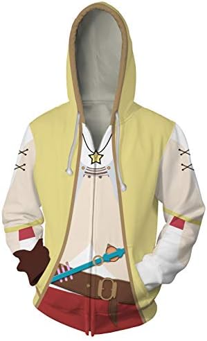 LANBOY Adult Ryza Sweatshirt Alchemist Jacket Battle Hooded Coat Cosplay Costume Unisex
