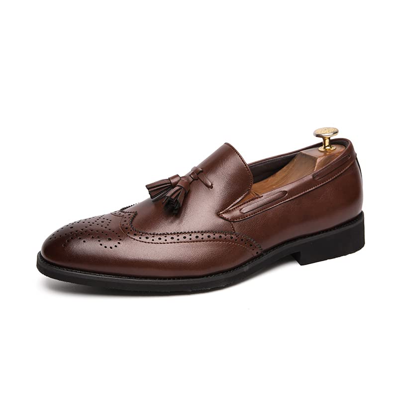 Wedding Shoes For Men Slip On Loafers Trend Tassels Leather Shoes Male Men’s Dress Shoes Business Shoes Men British Style Formal