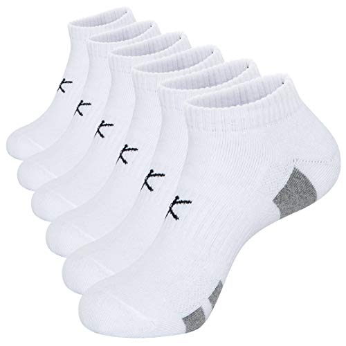KONY Men's Cushioned Athletic Ankle Socks for Running Working (6 Pairs
