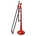 pInstrument Plastic pBone Trombone - Mouthpiece & Carrying Bag - Lightweight Versatile, Comfortable Grip - Bb Authentic Sound for Student & Beginner - kids instruments - ABS Construction - Red