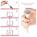 Makeup Brush Cleaner and Dryer, LARMHOI Electric Makeup Brush Cleaning Tool with 8 Size Rubber Collars, Portable Cleaning Mat, Deep Cosmetic Brush Spinner for Makeup Brush, Beauty, Women Gifts