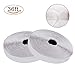 Jackwood 36 Feet Self Adhesive Hook and Loop Tape Roll Sticky Back Strip Adhesive Backed Fabric Fastener Mounting Tape for Picture and Tools Hanging Pedal Board Fastening (3/4 INCH, White)