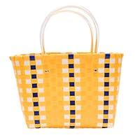 Tosia Asaika Professional Eco Friendly Handmade Woven Baskets Portable Shopping Picnic Basket Dirty, Picnic Basket Cooler - Red Baskets, Hand Woven Sea Grass Basket, Mini Baskets