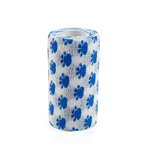 AUPCON Self Adhesive Bandage Vet Tape Cohesive Bandages Bulk Self Adherent Wrap Non-Woven for Pets Animals & Ankle Sprains & Swelling Supply, FDA Approved 4 Inches x 5 Yards - Thumbnail 4