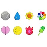 Pokemon Gym Badges: Gen 1 - Kanto League (Small Version, 1 Inch)