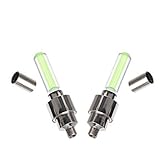 champper- 2PCS BLUE LED Flash Tyre Wheel Valve Cap Light for Car Bike bicycle Motorbicycle Wheel Light Tire Light