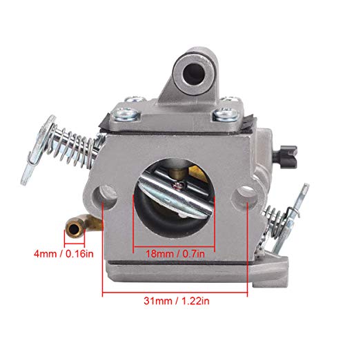 ZAMDOE Vergaser für Stihl MS180 / MS170 / MS 170C / MS 180C / 017/018 Kettensäge, C1Q-S57A 1130 120 0603 ersetzen, mit Benzin/Ãl Schlauch Filter Zündkerze Ansaugstutzen – Bild 5